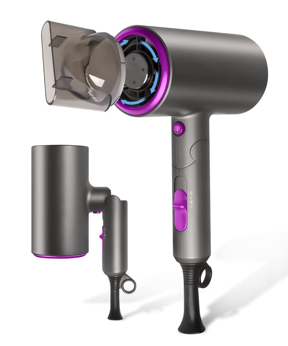 ヘアドライヤー 1300W 折り畳み式大風量 速乾 静音 コンパクト 軽量 ドライヤー 大風量 速乾 軽量 折り畳み式 高濃度マイナスイオン