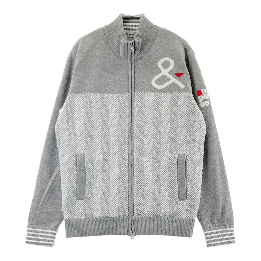 1円】AND PER SE アンパスィ ジップジャケット グレー系 L 1円】AND PER SE アンパスィ ジップジャケット グレー系 L