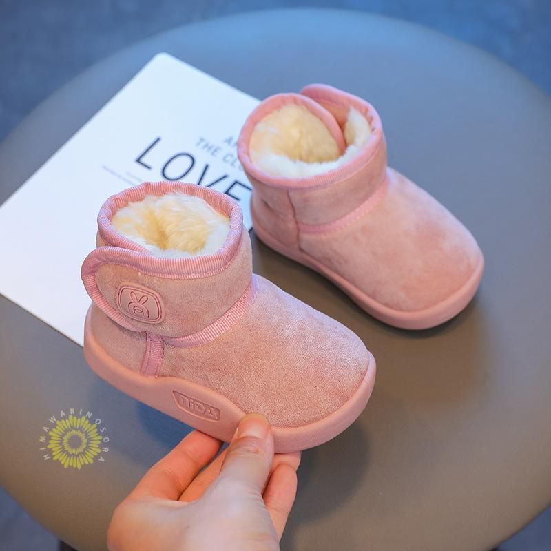 ムートンブーツ ベビー 赤ちゃん キッズ 裏起毛 ボア 防寒 ショートブーツ 子供 ジュニア 女の子 冬 防寒 かわいい おしゃれ 暖かい あったか ブーツ 秋 冬