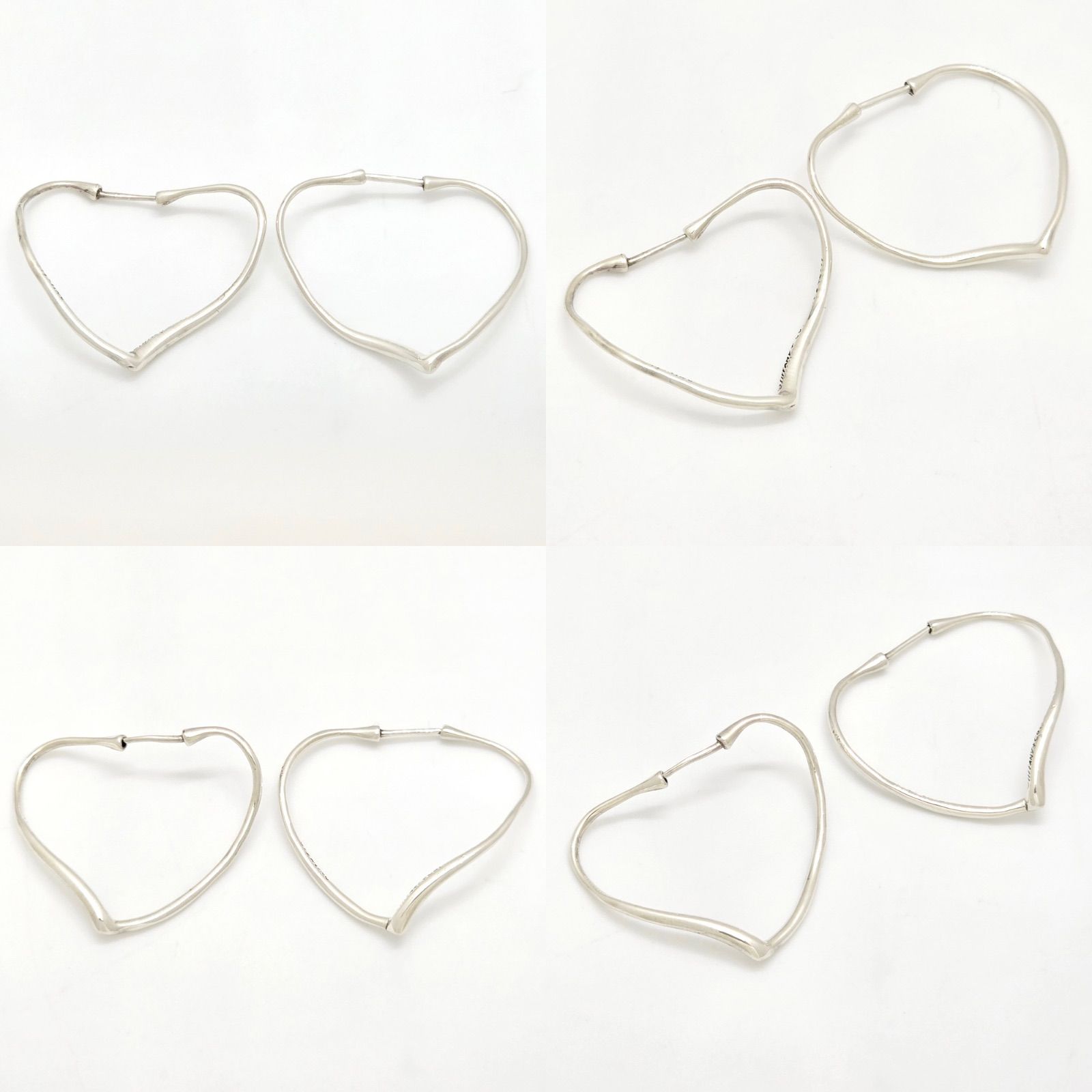 TIFFANY&CO. ティファニー オープン ハート フープ ピアス 両耳