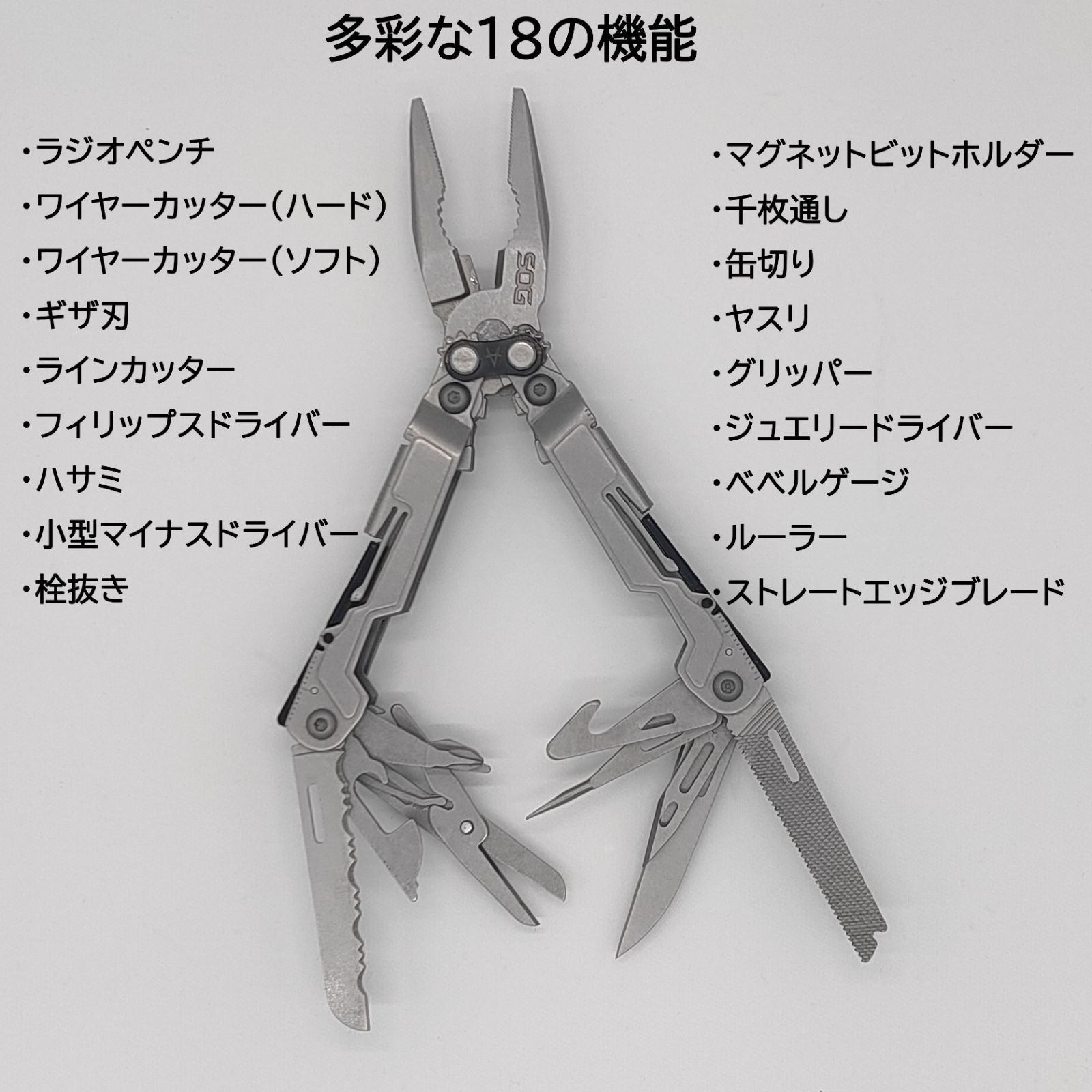 SOG(ソグ)マルチツール 18機能 POWERPINTパワーパイント SOG(ソグ)マルチツール 18機能 POWERPINTパワーパイント