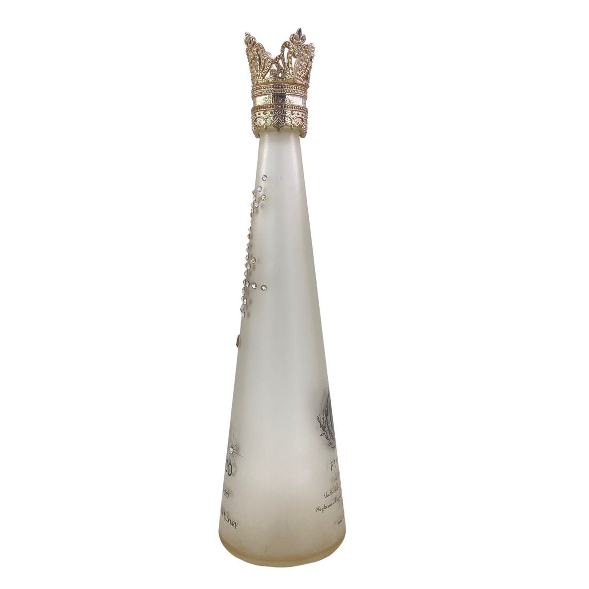 中古】 Fillico フィリコ クリア 透明 空ボトル 王冠付き