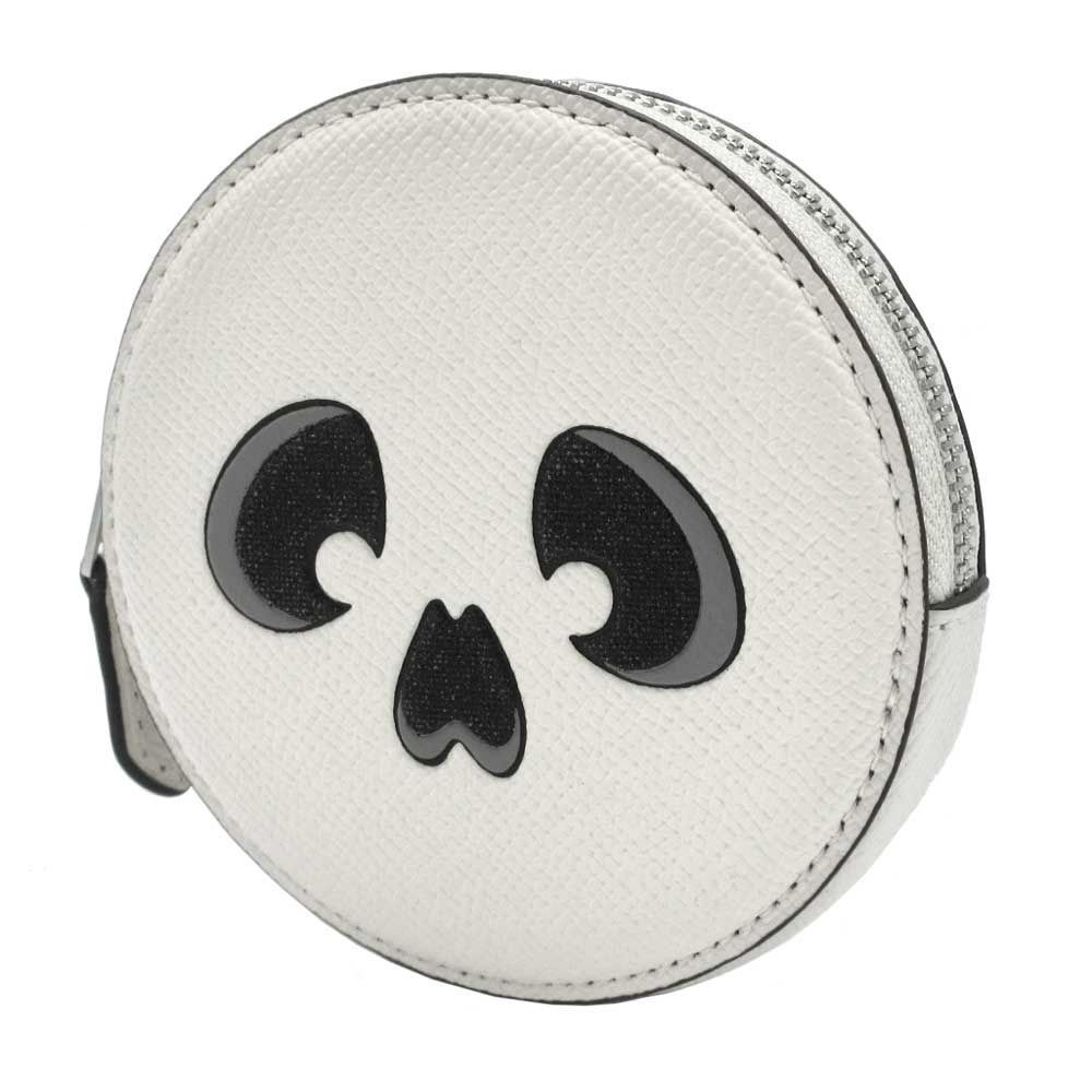 コーチ 財布 ケース COACH ハロウィン グラフィック レザー パース スカル CW935 SV/HA (チョーク) アウトレット レディース コーチ 財布 コインケース COACH HALLOWEEN GRAPHIC レザー コイン