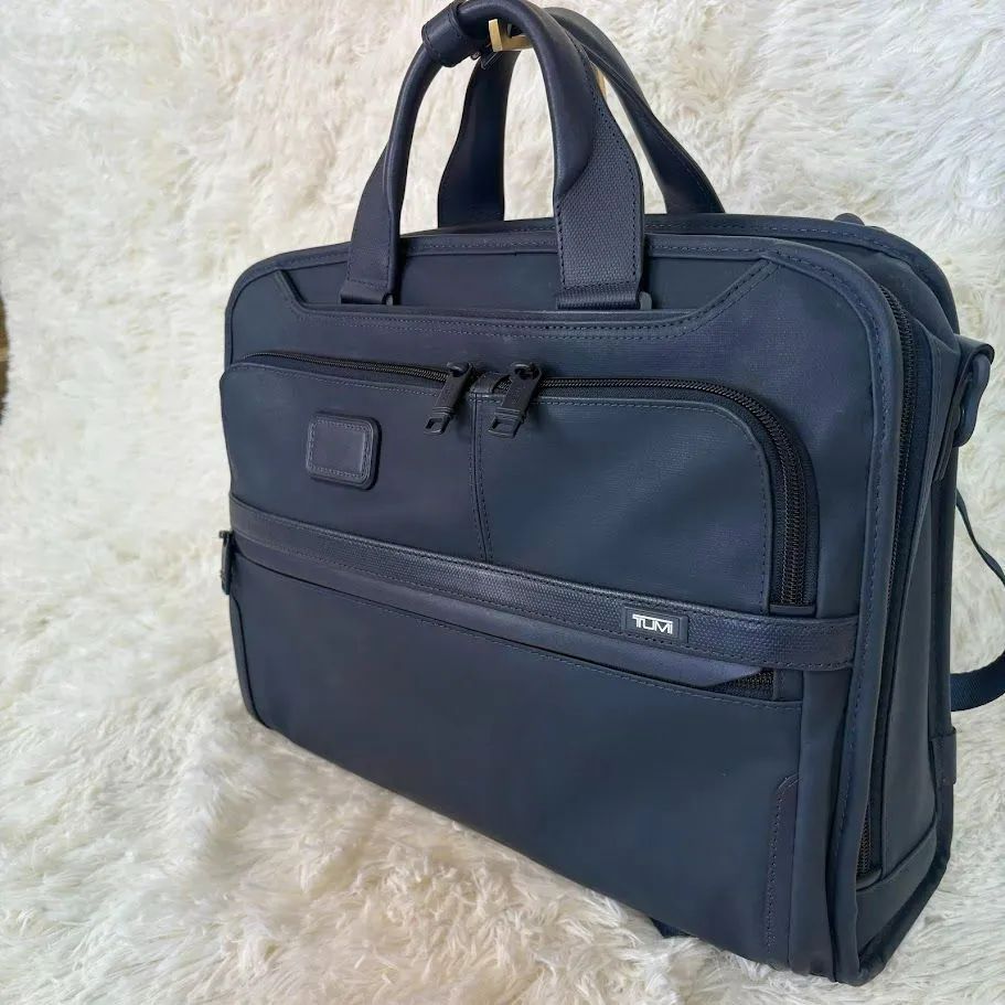 TUMI SHIPS別注 ALPHA 3 3WAY スリム ブリーフ ネイビー ナイロン