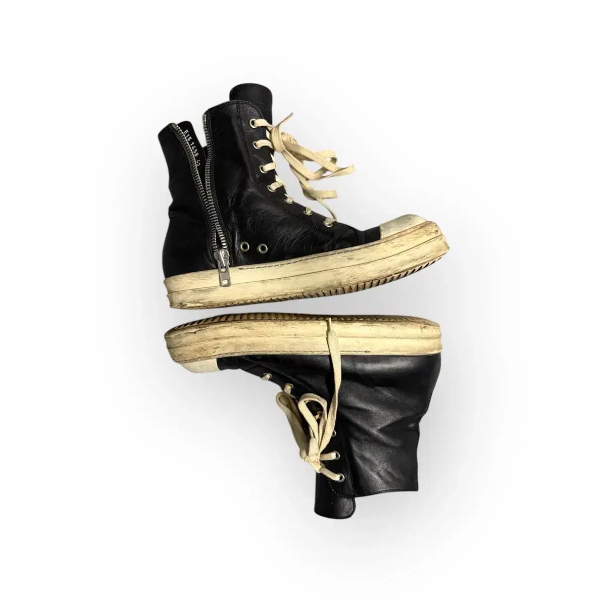 Rick Owens Sneakers レザーラモーンズ 本革スニーカー 42 Rick Owens Sneakers レザーラモーンズ 本革スニーカー 42 ラモンズ