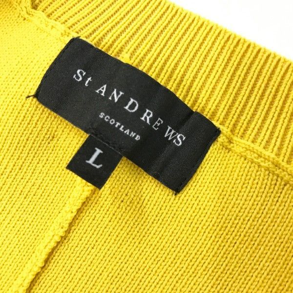 ST ANDREWS ニットベスト イエロー系 L ［240001799833］ - メルカリ