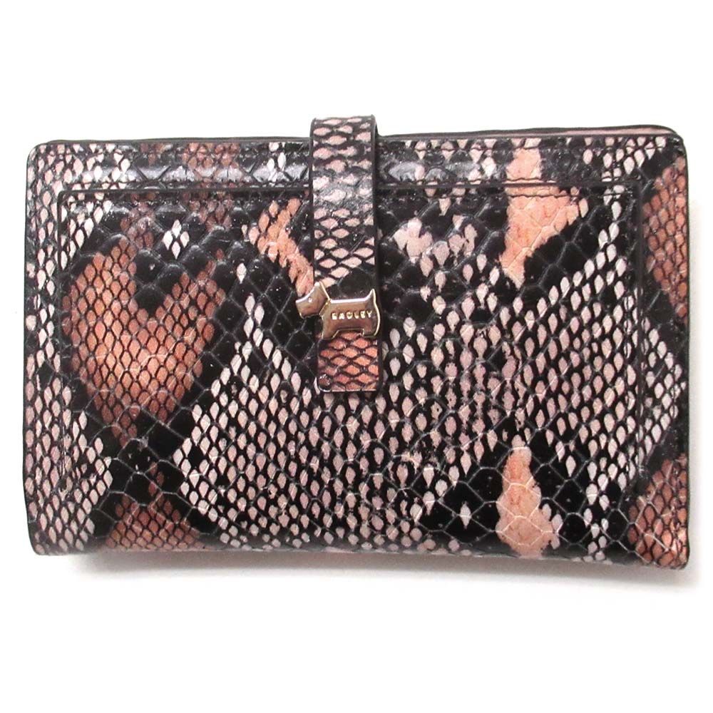 RADLEY LONDON ラドリーロンドン サイフ スネーク柄 パイソン柄 パイソン ピンク ミディアム 二つ折り財布 S7961688