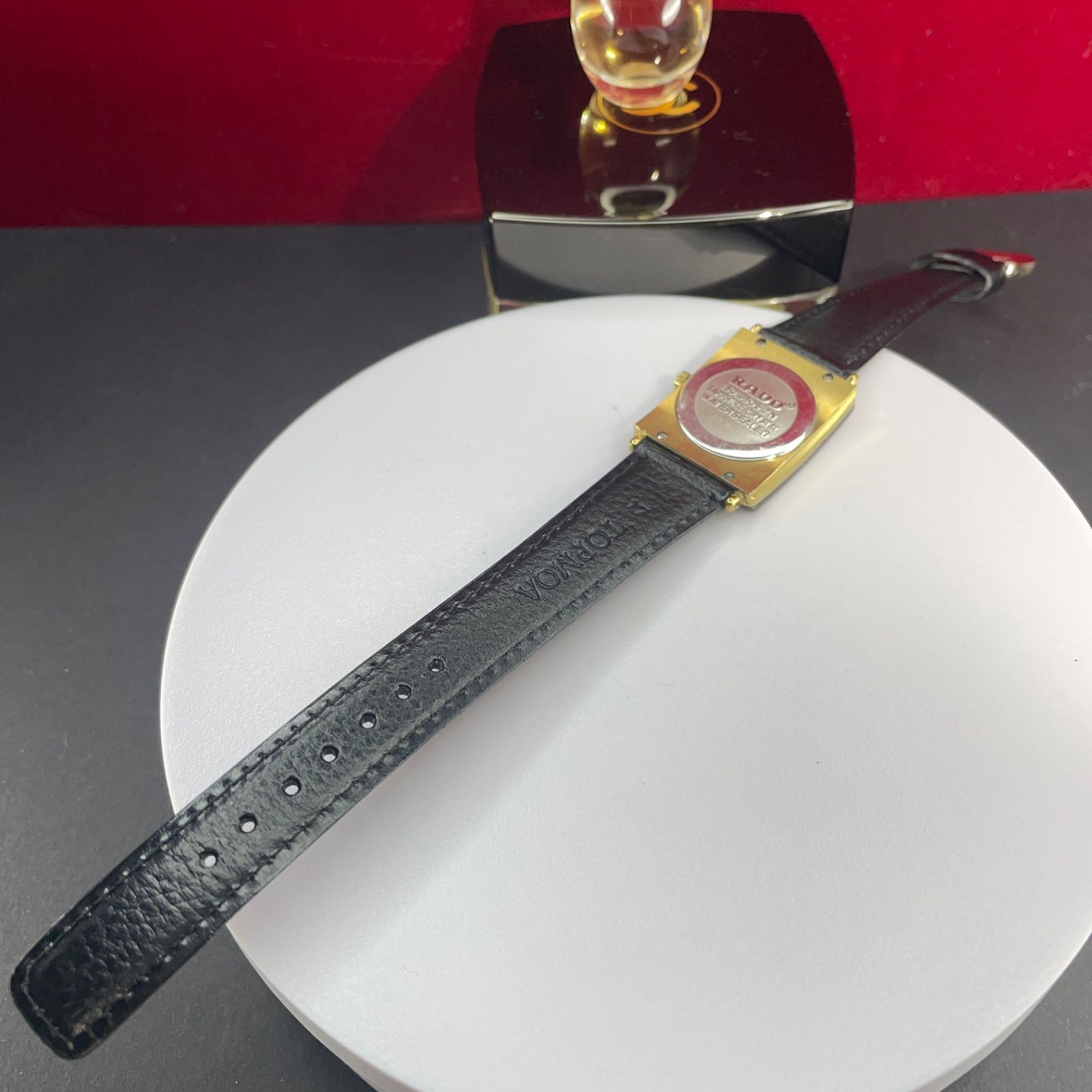 90s RADO フローレンス 1Pダイヤ スイス製 QZ 電池交換済 腕時計