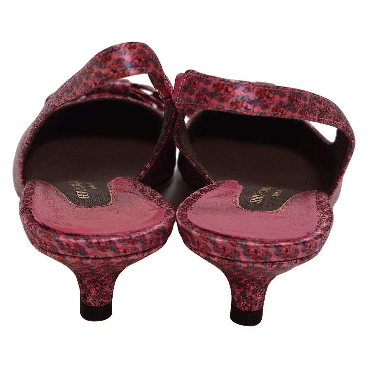 BRUNOMAGLI ブルーノマリ サンダル 37 レディース - ピンク×レッド×マルチ リボン KIN-KAAI_COM