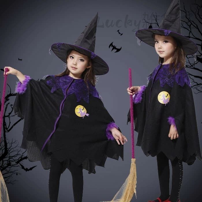 ハロウィン 衣装 子供 魔女 即購入OK 悪魔 コスプレ キッズ 女の子