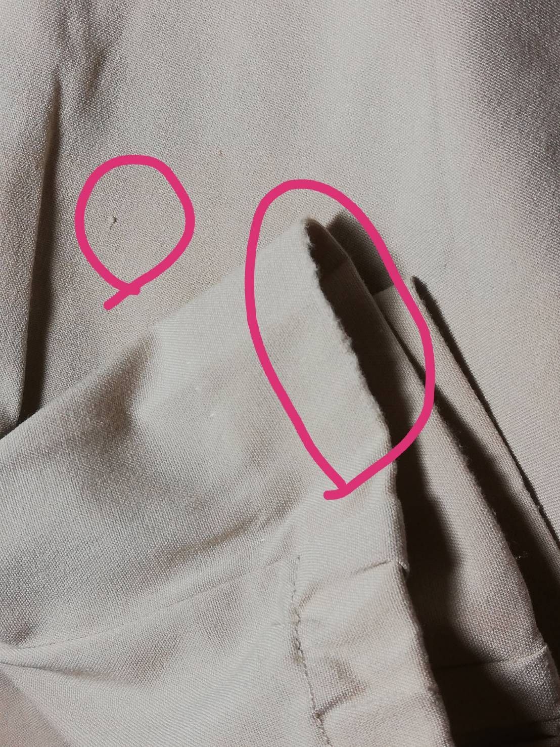 ATSURO TAYAMA パンツ ベージュ ウエストゴム S相当 891 接触冷感