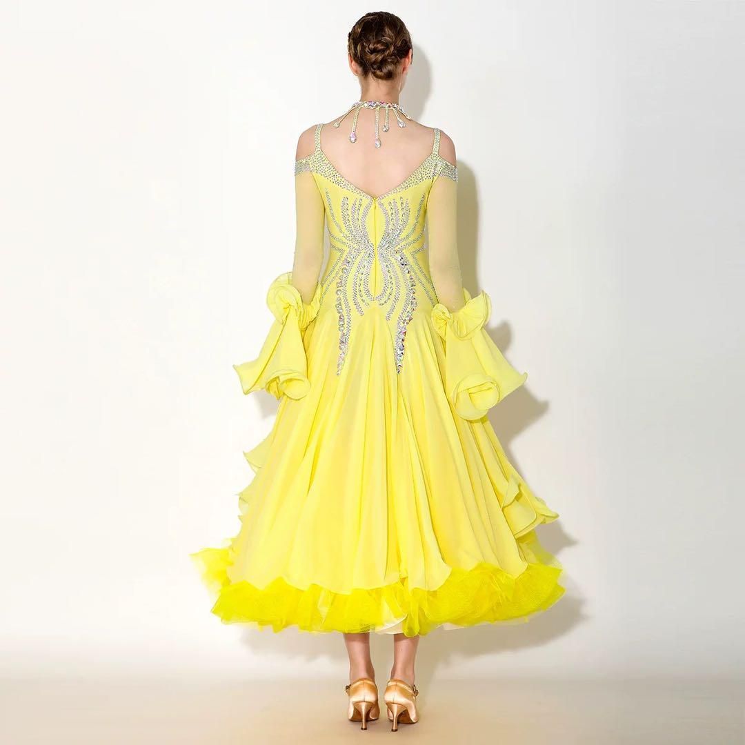 豪華ストーン付きスタンダードドレス 競技会やデモでも輝く魅力的なデザイン