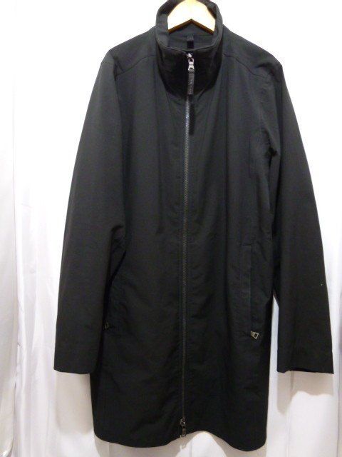 PRADA SPORT プラダスポーツ GORE-TEX ダブルジップ ハーフコート Art.SGV732 縦襟 ジャケット サイズ 44 ブラック メンズ トップス