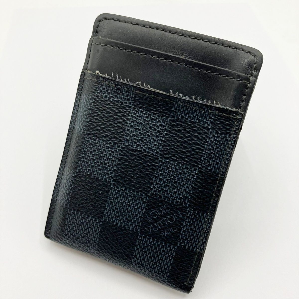 ルイ ヴィトン ダミエコバルト ポルト カルト パンス PVC カードケース 名刺入れ マネークリップ N63217 LOUIS VUITTON