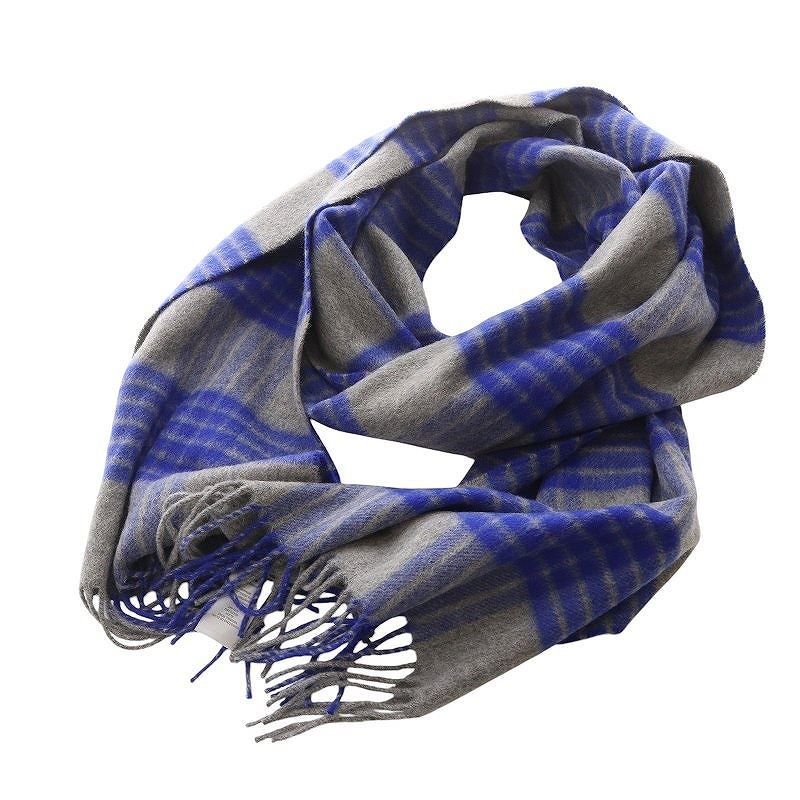 JOHNSTONS ジョンストンズ マフラー チェック グレー　カシミヤ 楽天市場】Johnstons ジョンストンズ カシミア ストール