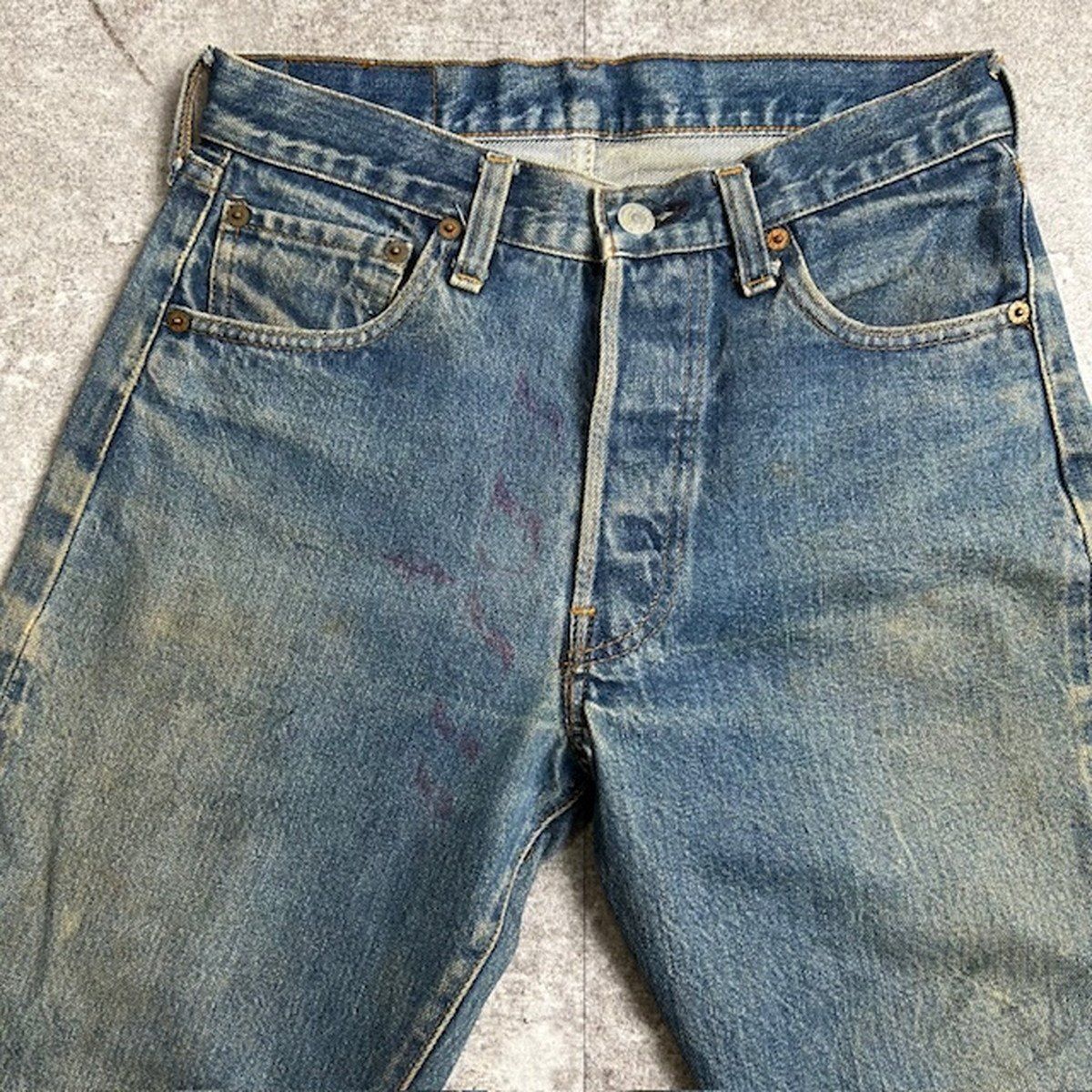 LEVI'S リーバイス 80's Levi's 501 ボタン裏524 デニムパンツ W29 赤