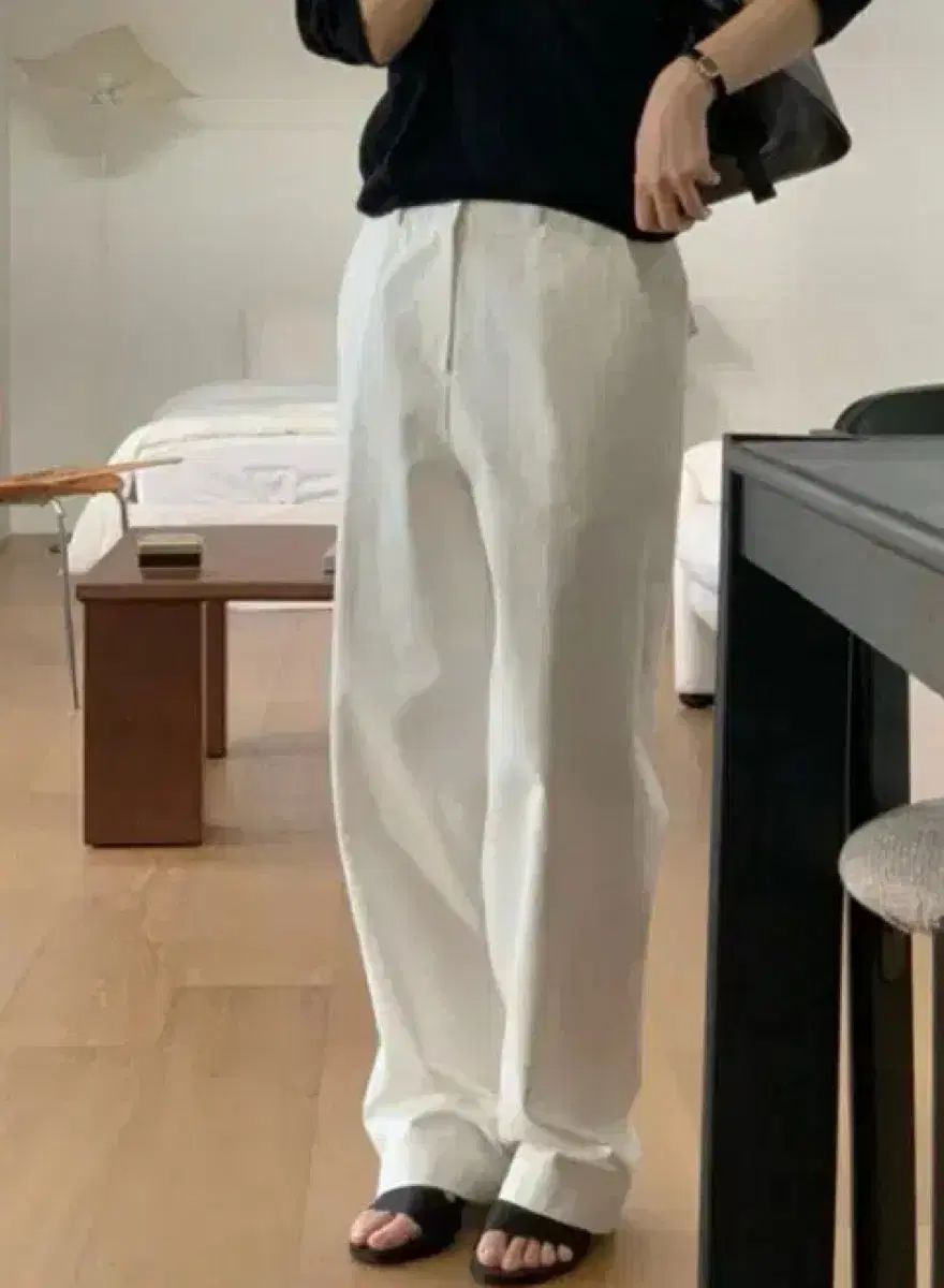 ベルガモット ノートン コットン ストレート パンツ M