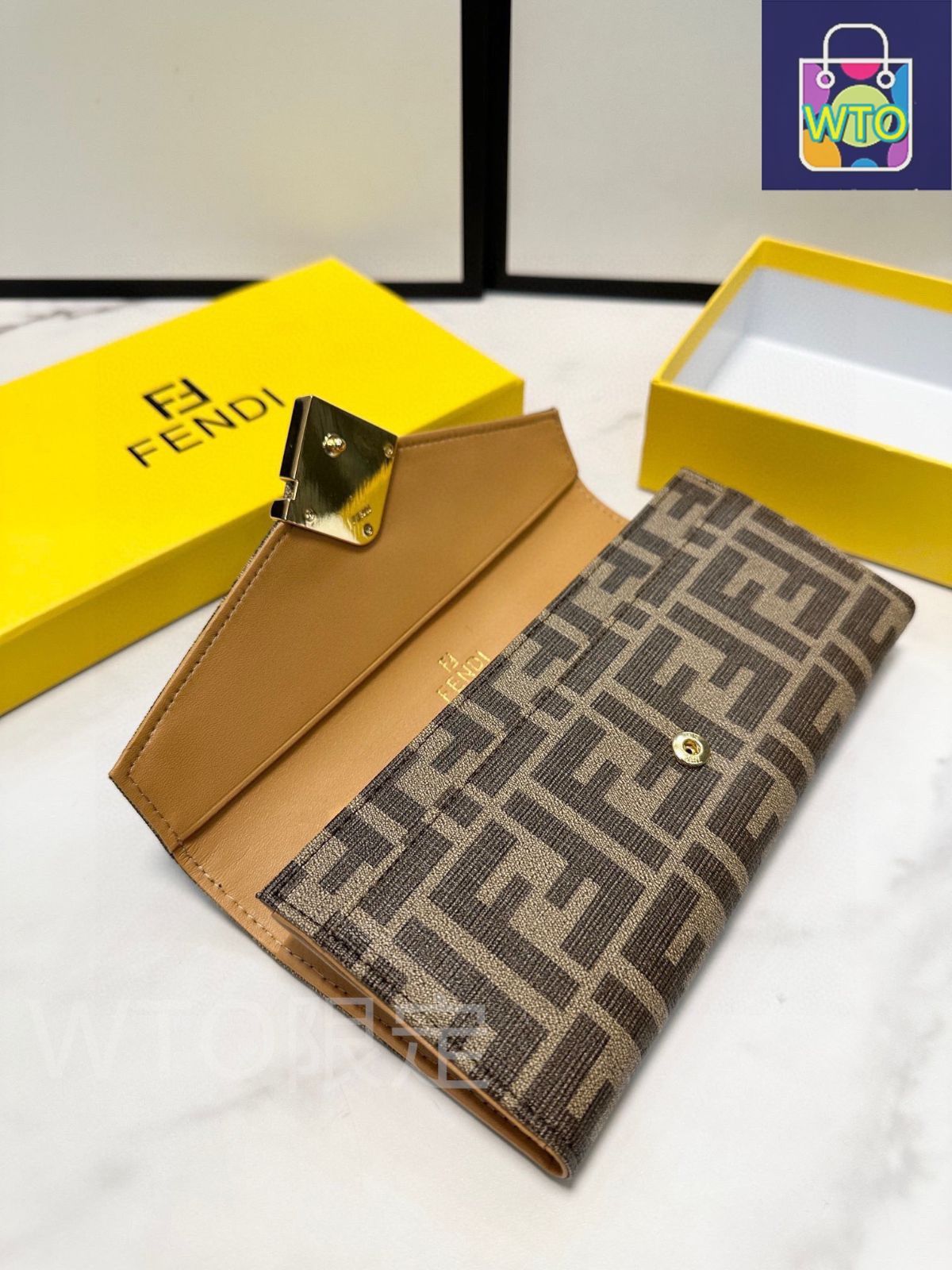  今日 Fendi フェンディ ロングウォレットシリーズ 頭層牛皮とカスタムハードウェアを採用-WTO輸入2 財布 キッズファッション小物