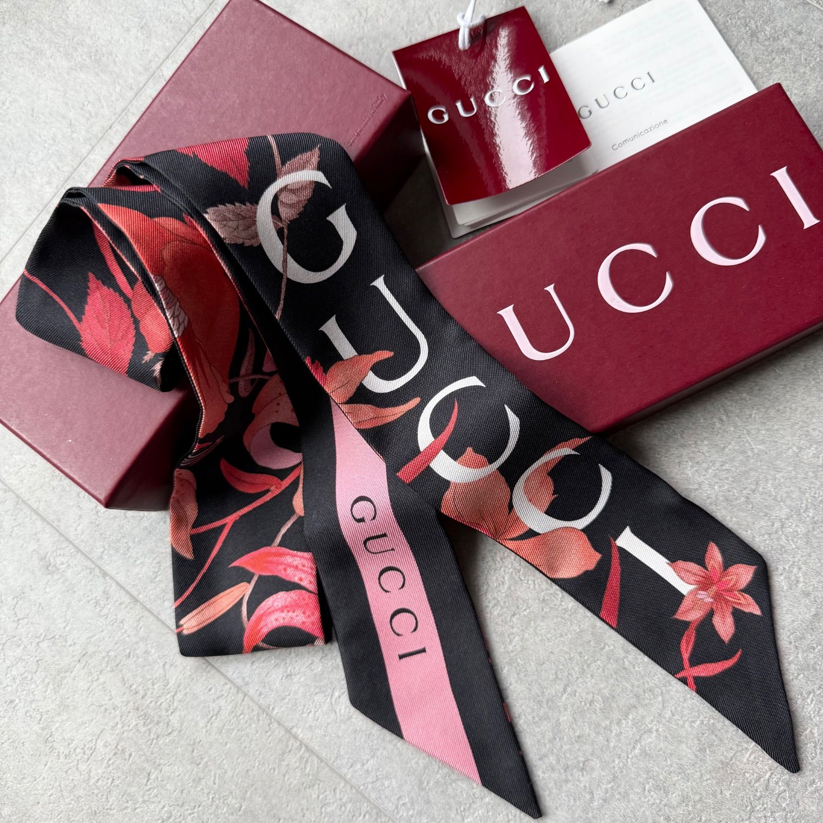 【超美品！】GUCCI グッチ ネックボウ GGフローラ ツイリー 超美品！】GUCCI グッチ ネックボウ GGフローラ ツイリー - メルカリ