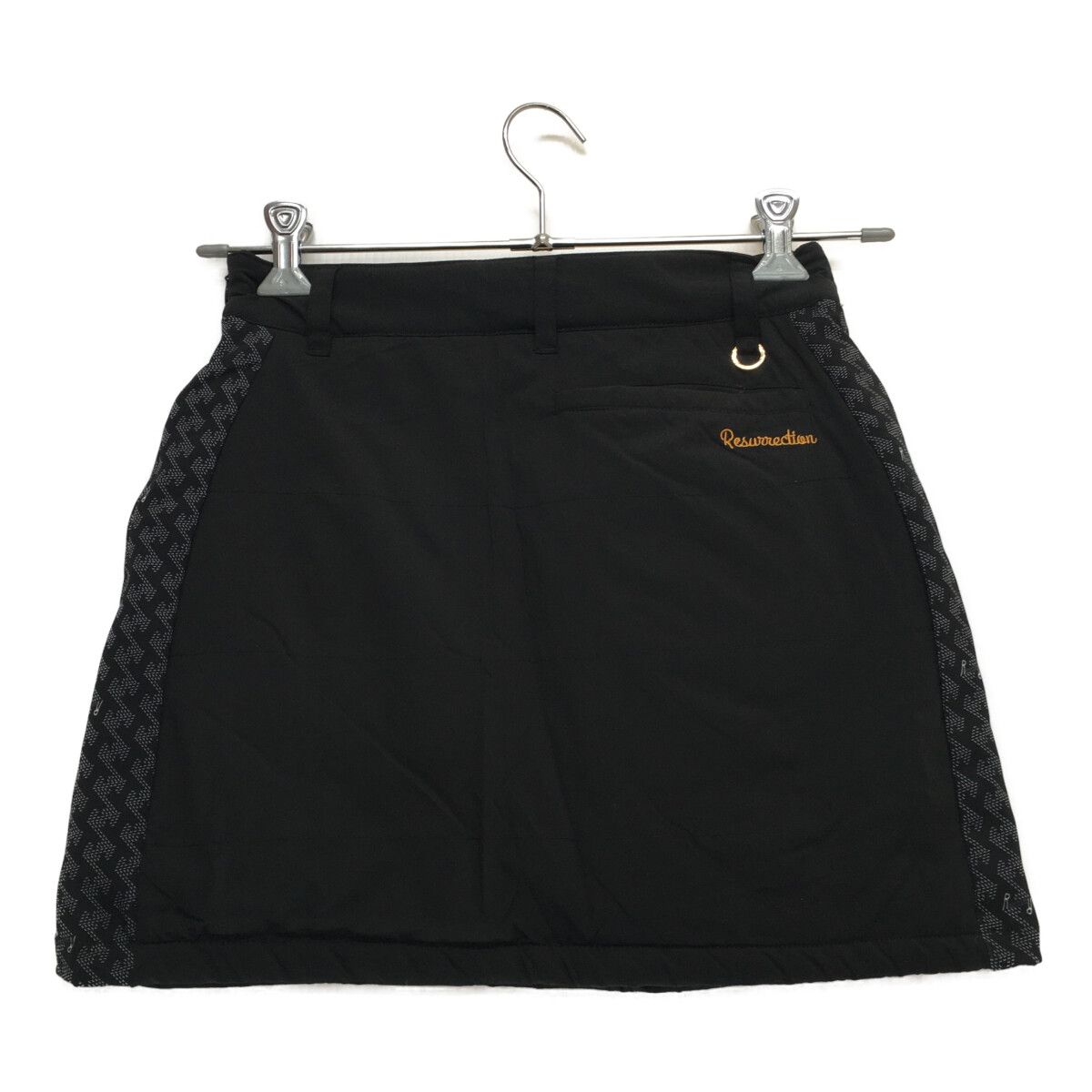 レディース レザレクション Resurrection スカート S 黒 ブラック 中綿入り