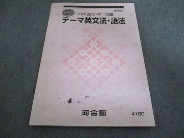 河合塾 2024 高3・卒 英語 テーマ英文法・語法 夏期講習 007m0B