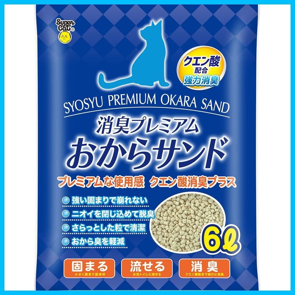 Super スーパーキャット Cat 消臭 おからサンド クエン酸プラス 6 L