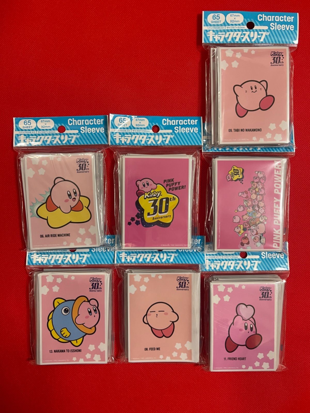 星のカービィ30th スリーブ・プレイマット サプライ】「星のカービィ」Sweet dreamsのカードスリーブ