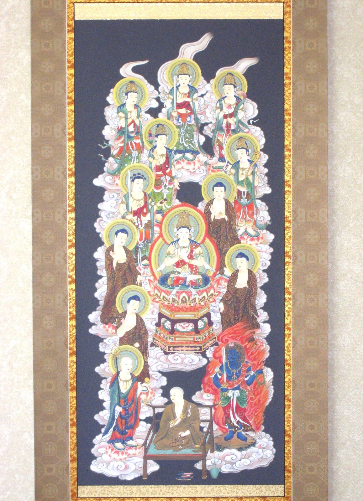 特価品】掛け軸 掛軸 真言十三佛◇恩田三澄 (真作・新品) 150