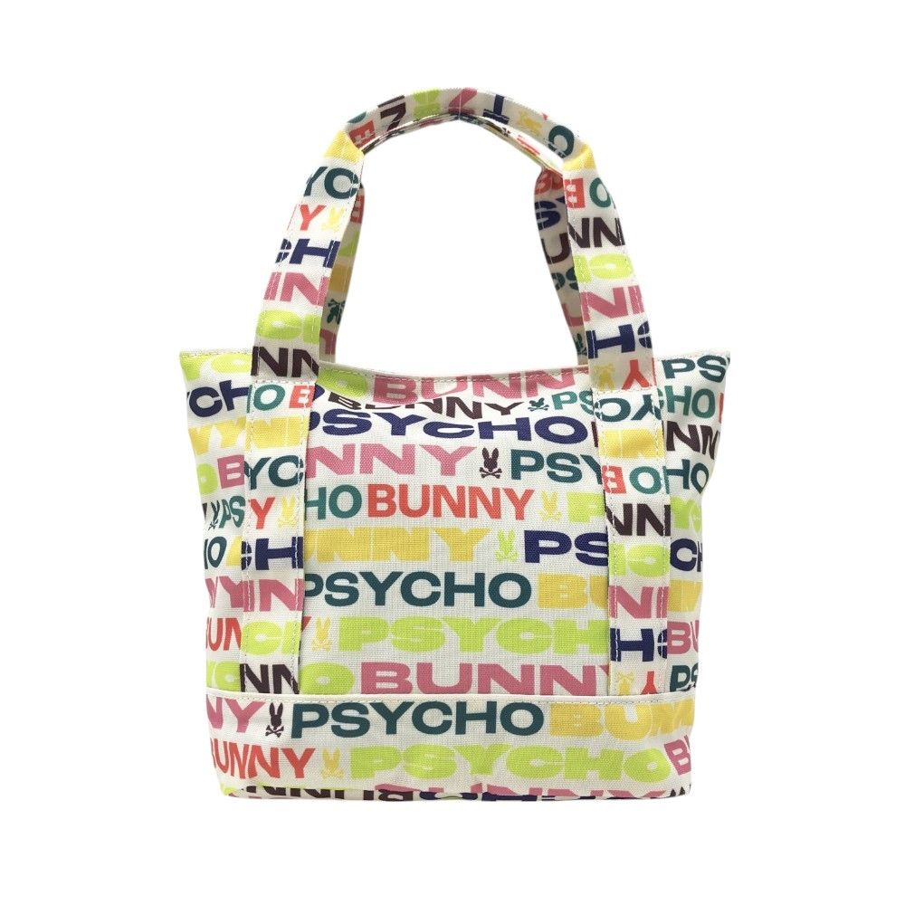PSYCHO BUNNY サイコバニー カートバッグ ロゴボーダー柄 ホワイト系