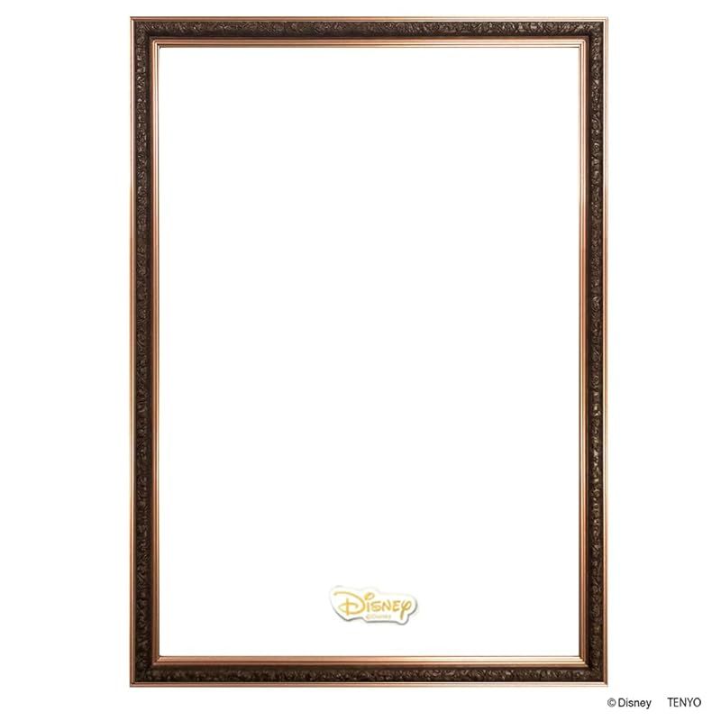 詳細な テンヨー Tenyo パズルフレーム ディズニー アートフィギュアフレーム 1000ピース用|ブロンズ 51×73.5cm 留め具 吊りひも Disneyエンブレムプレート 付属 1 早い者勝ち！