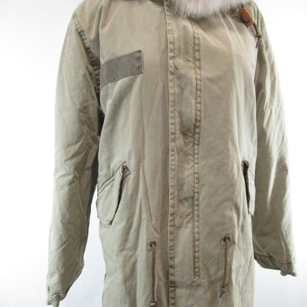 【美品】ミスターアンドミセス モッズコート ホワイトファー カーキ XS 美品】ミスターアンドミセス モッズコート ホワイトファー カーキ XS