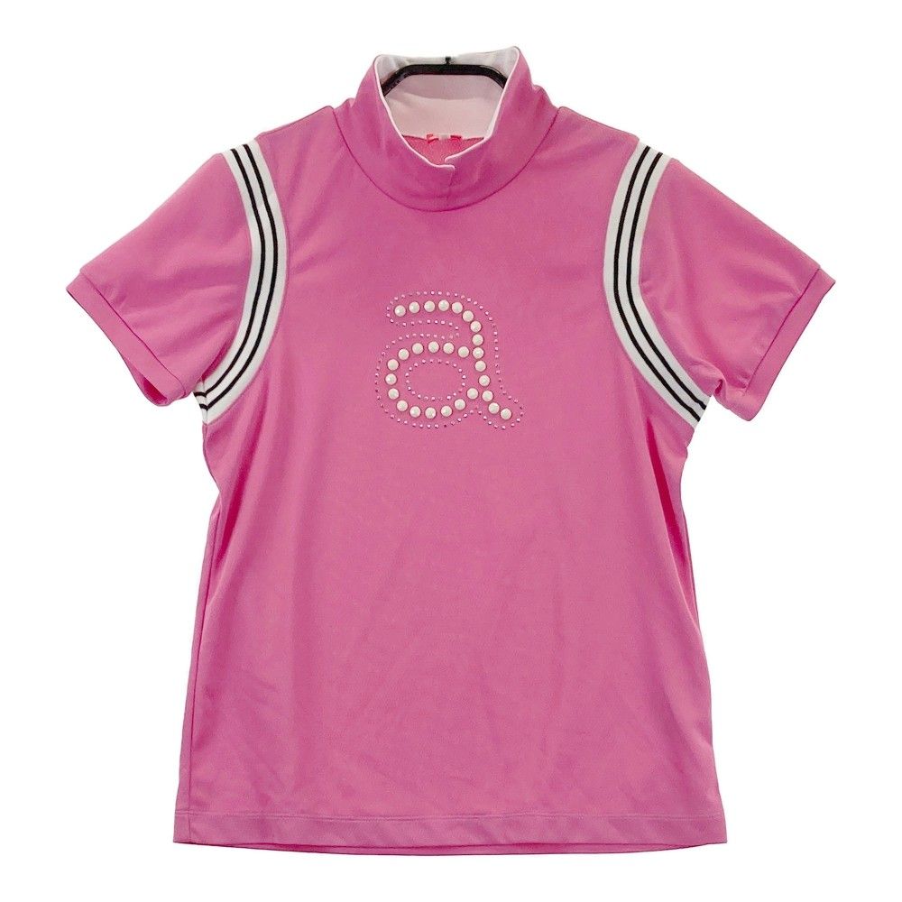 サイズ：36 ARCHIVIO アルチビオ ハイネック 半袖Tシャツ ピンク系