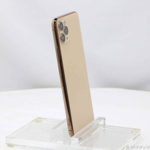 中古品〕 iPhone11 Pro Max 64GB ゴールド MWHG2J／A SIMフリー