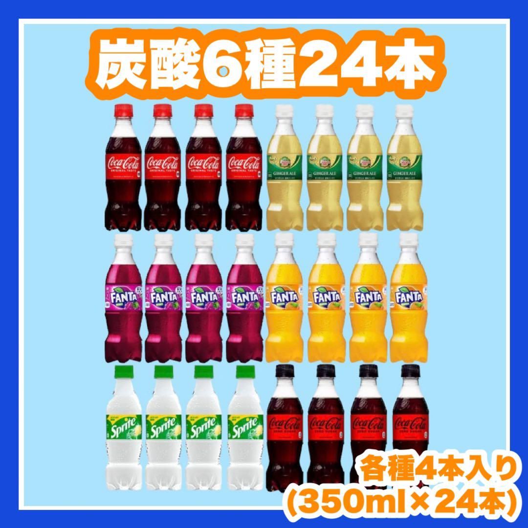 炭酸 飲料 350ml 6種 24本 詰め合わせ セット - メルカリ