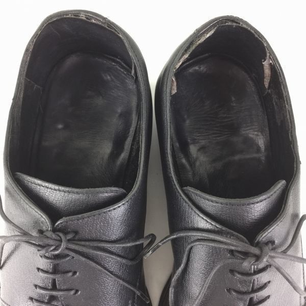 Zegna エルメネジルドゼニア【size8D/26.0〈黒/BLACK】オールレザー