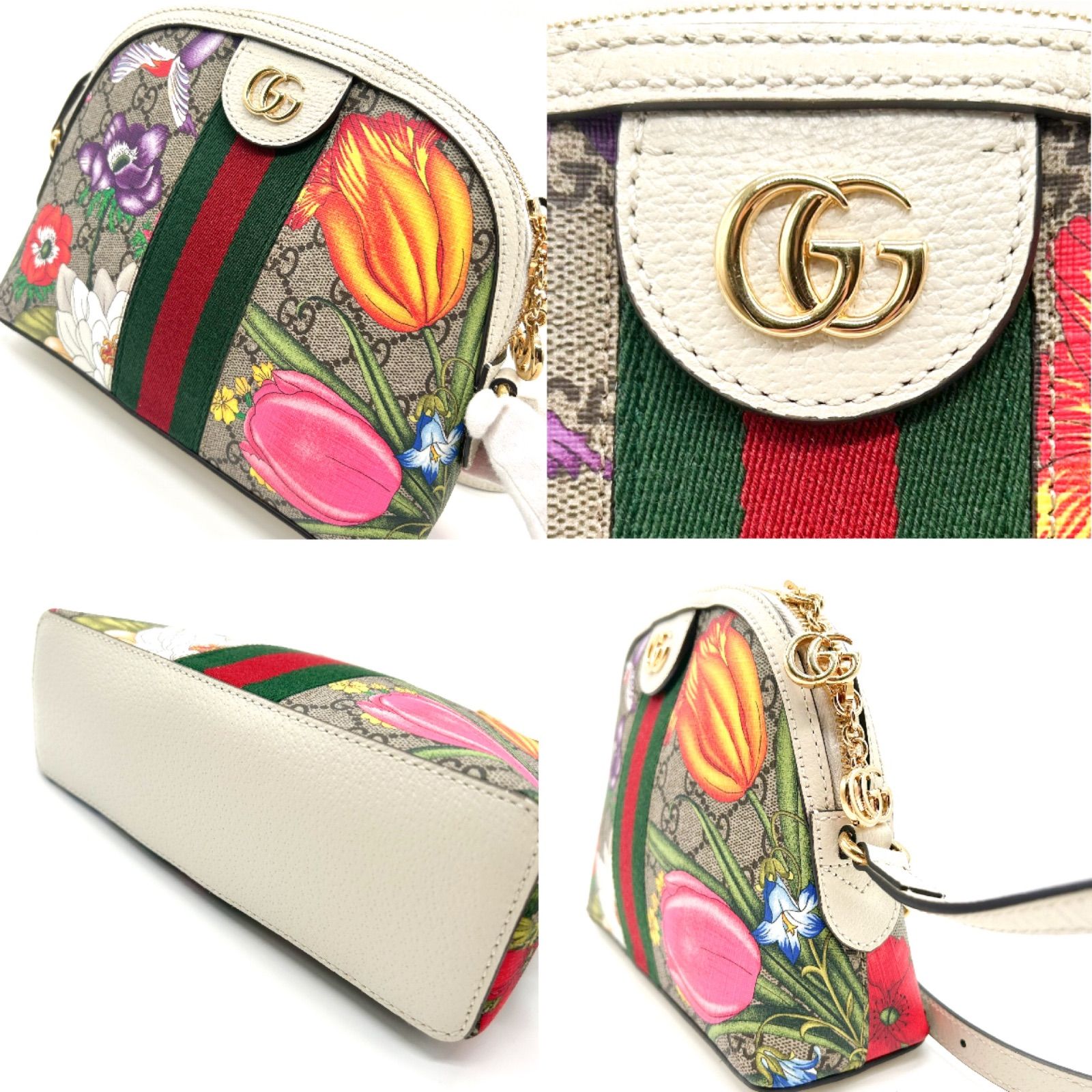 GUCCI グッチ オフィディア ショルダーバッグ フローラ 美品 花