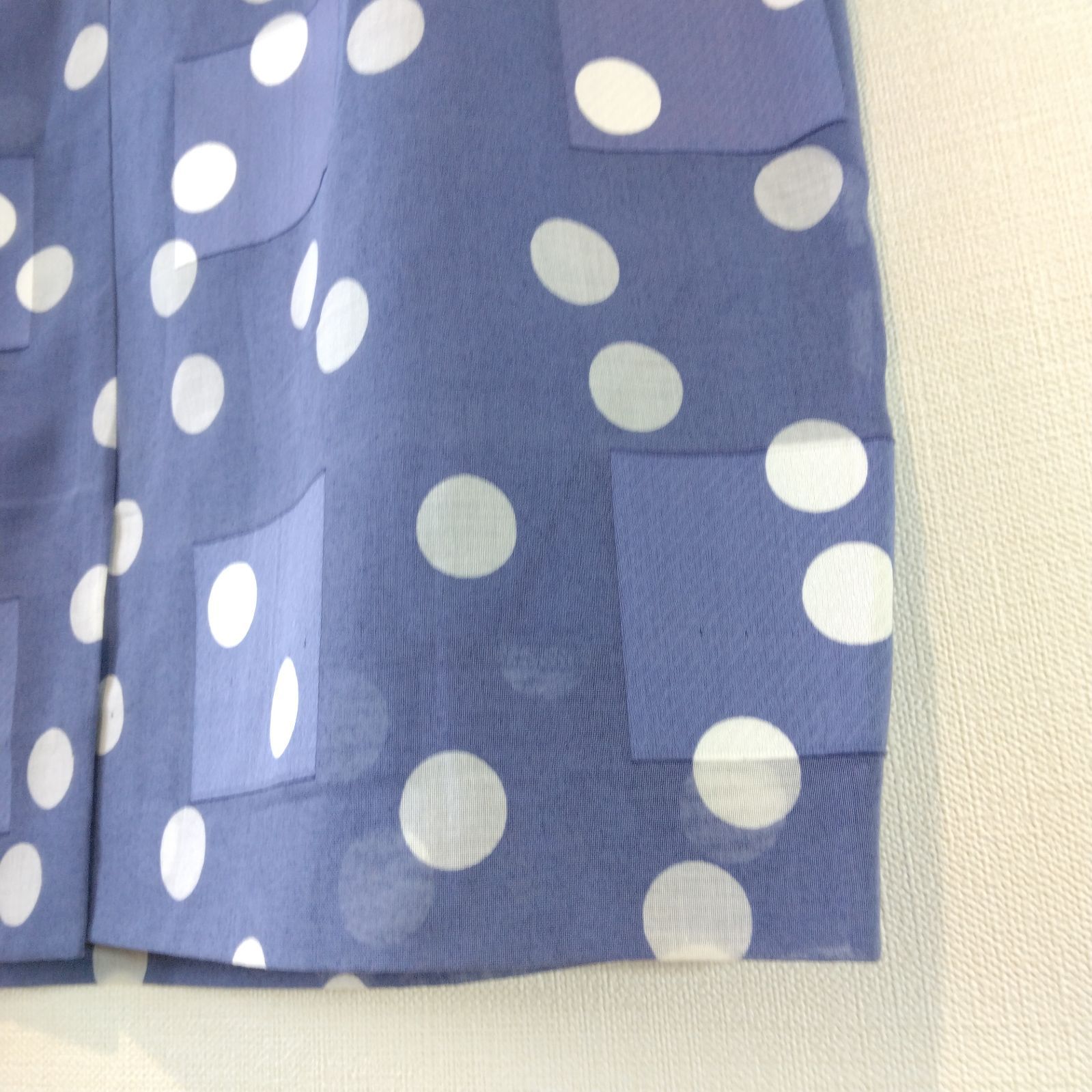 AKRIS ブルー ワンピース アクリス AKRIS ブルーレースワンピース