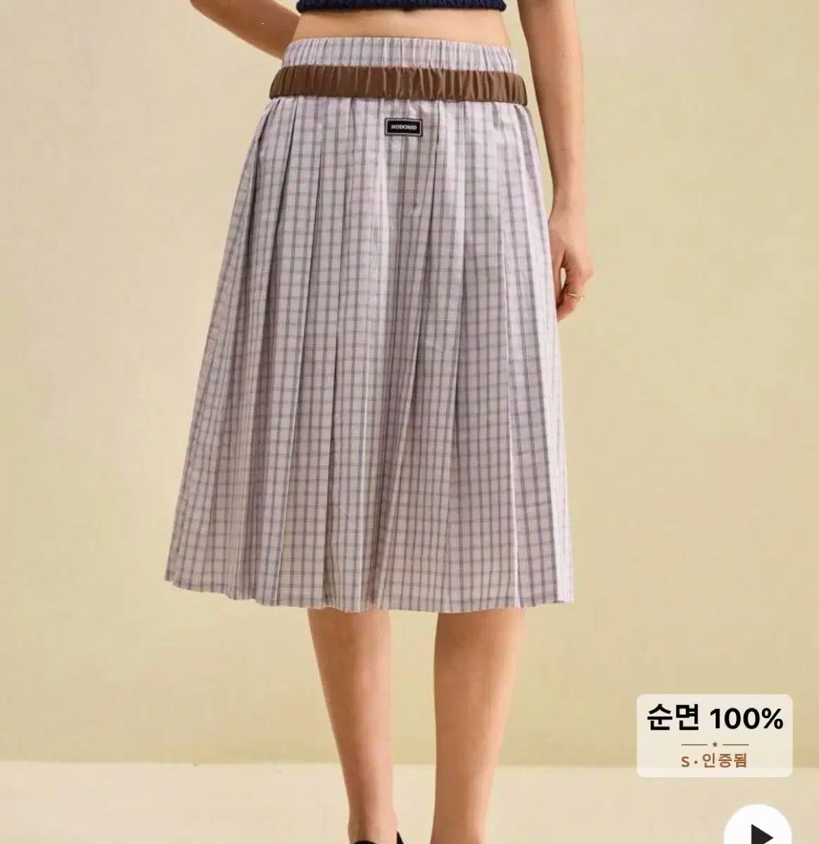 チェック プリーツ スカート (新品)