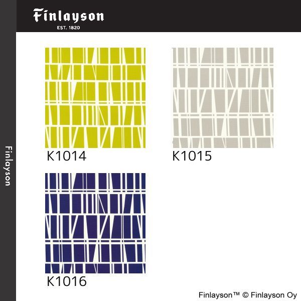Finlayson フィンレイソン カフェカーテン|間仕切りカーテン 巾60×丈110cm コロナ 3カラー K1014～K1016 サイズ変更可 お問い合わせください 沖縄 離島等にはお届けできません