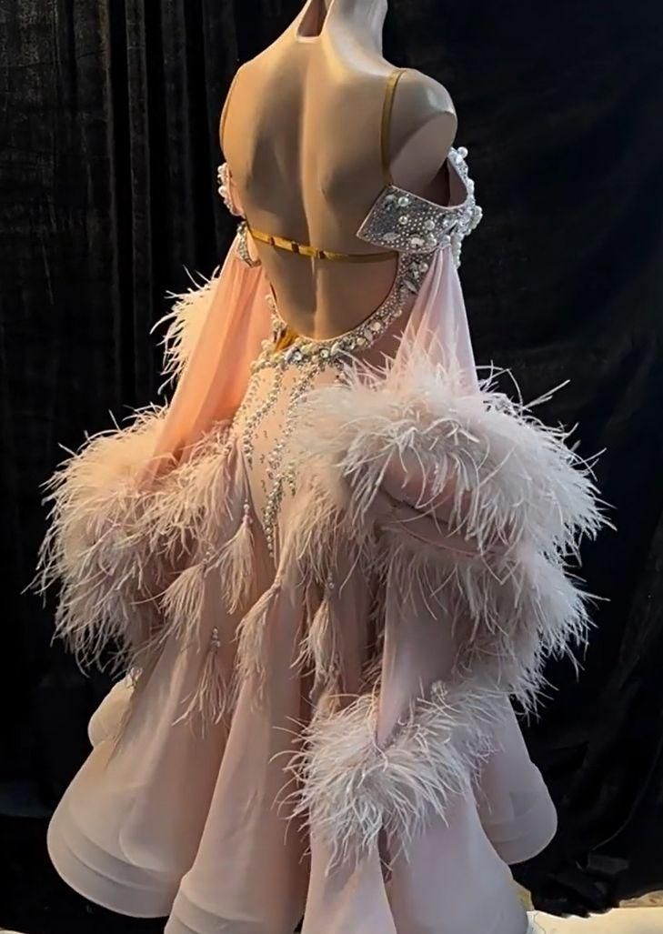 オーダーメイド 社交ダンス衣装 スタンダードドレス 色変更可 新作