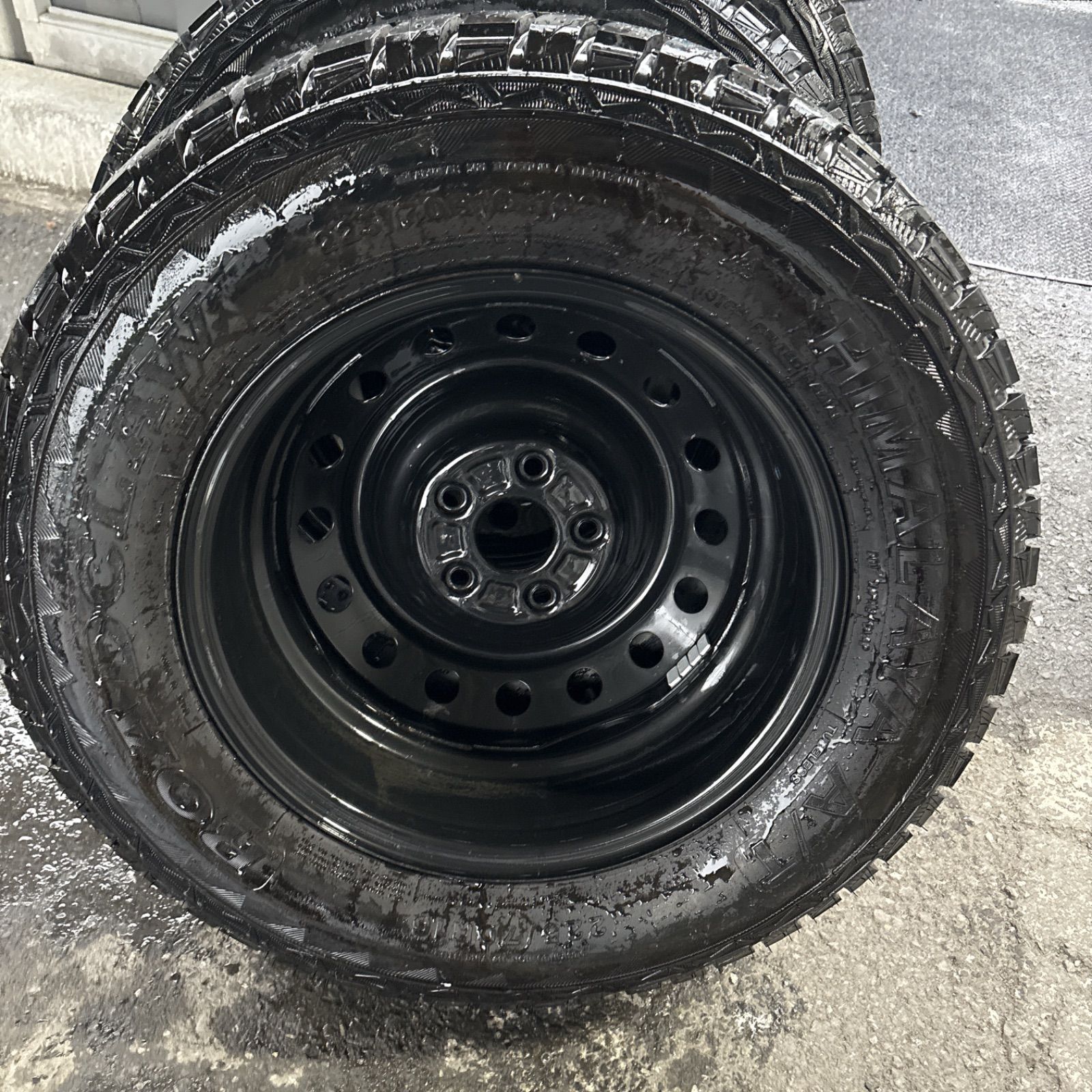 himalaya　225/70R16　16インチ　スチールホイールセット 最終値下げ himalaya 225/70R16 16インチ スチールホイール