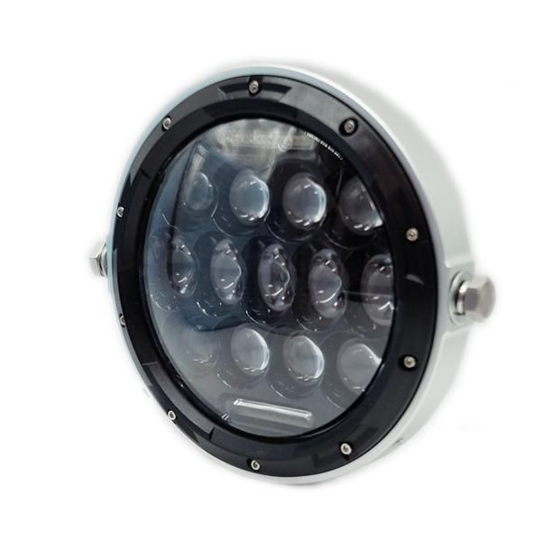 汎用 180mm 大径 LED ヘッドライト TYPE2 黒 CB400 XJR400