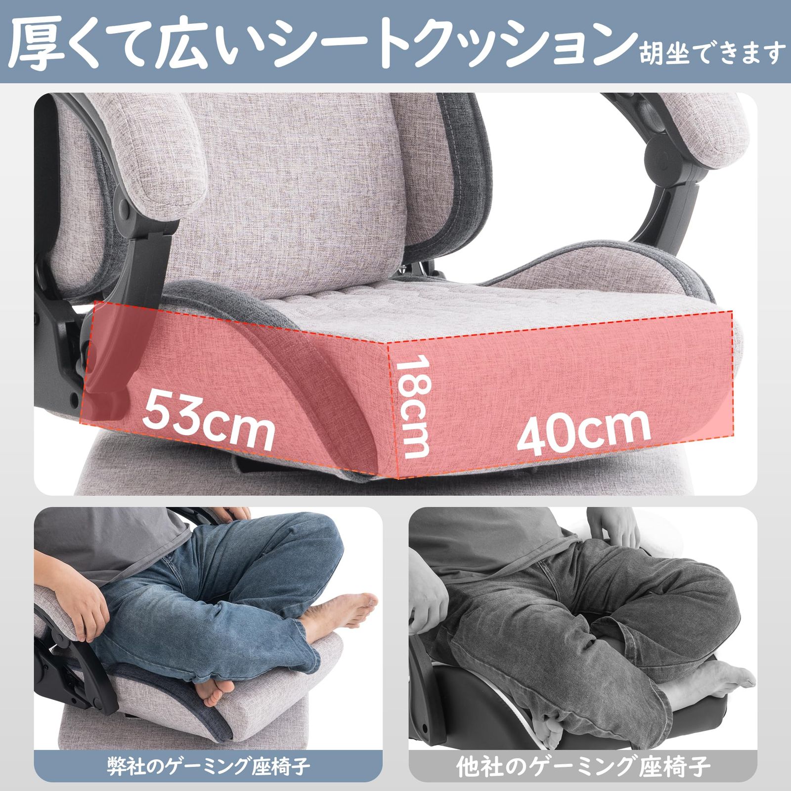 360°回転 グレー