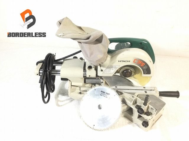 ☆品☆HITACHI ヒタチ 190mm 卓上スライド丸のこ ショップ C7FS 卓上