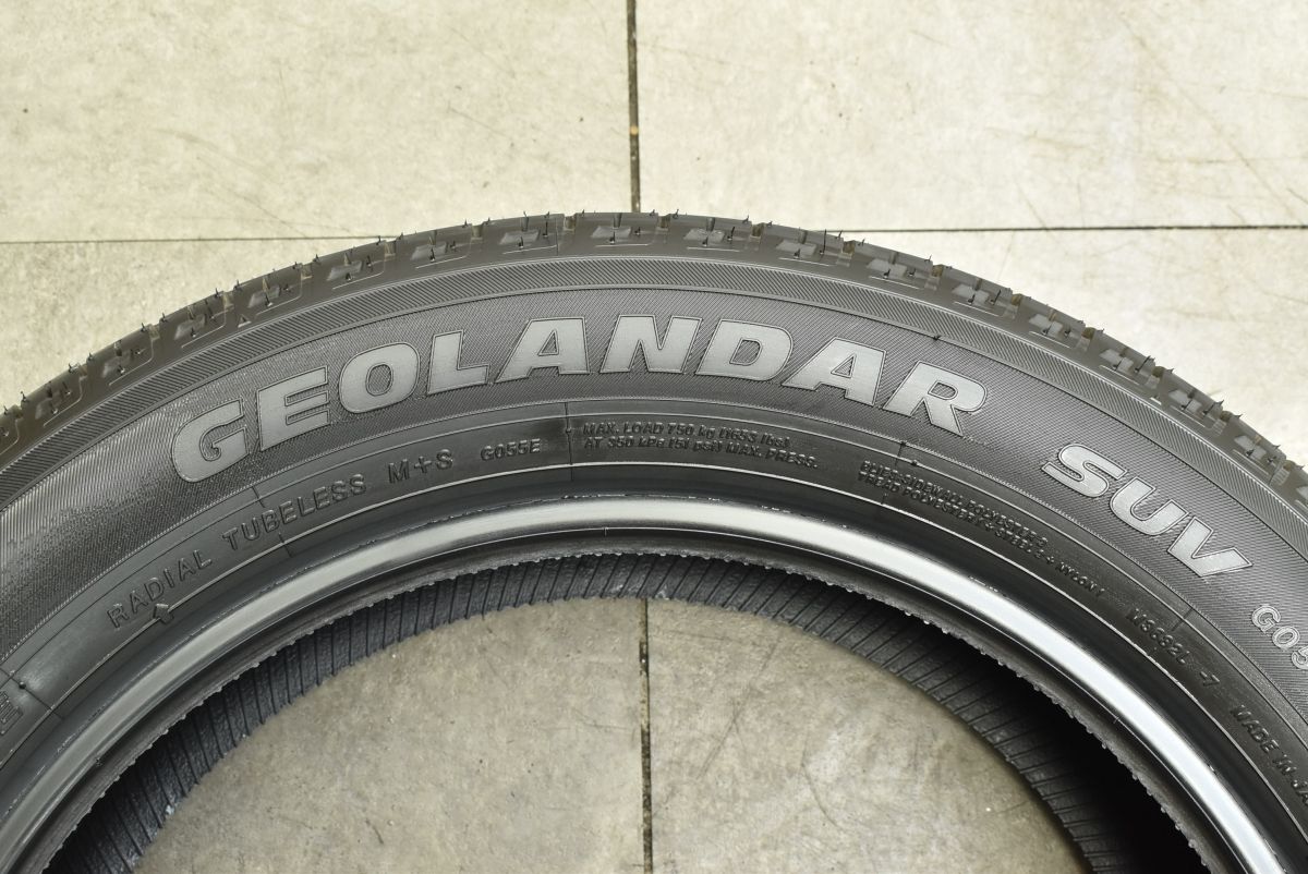 ヨコハマ ジオランダーSUV G055 225/55R18 4本 デリカD5 新車外し 2024年製】ヨコハマ ジオランダー SUV G055 225/55R18