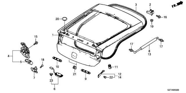 ホンダ 純正 CR-Z スイッチ テールゲートオープナー HONDA Switch Tailgate opener Lock Tailgate 未使用  Genuine メーカー純正 JDM OEM - メルカリ