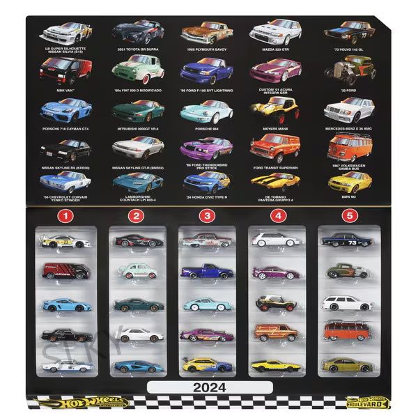 マテル Mattel HRW96 ホットウィール ブールバード 25カー ファクトリーセット ミニカー