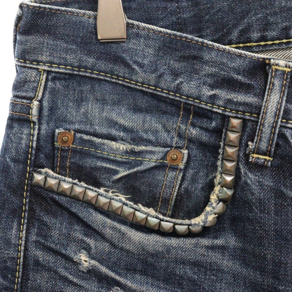 HYSTERIC GLAMOUR (ヒステリックグラマー) スタッズ ダメージ加工 