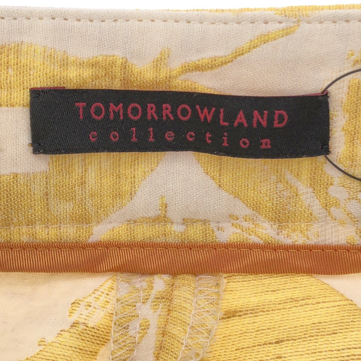 TOMORROWLAND collection トゥモローランド コレクション 21SS ハニーフラワージャカード セミフレアクロップドパンツ  14-04-12-04407 イエロー 36 - メルカリ