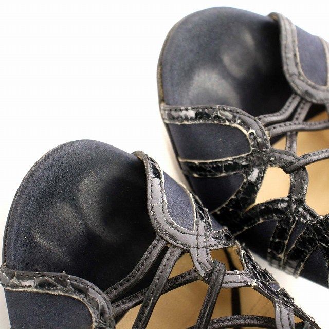ジミーチュウ JIMMY CHOO グラディエーター サンダル パイソン型押し 